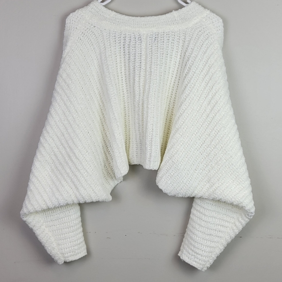 Urban Outfitters White Cropped Knit Cardigan - Picture 6 of 13
